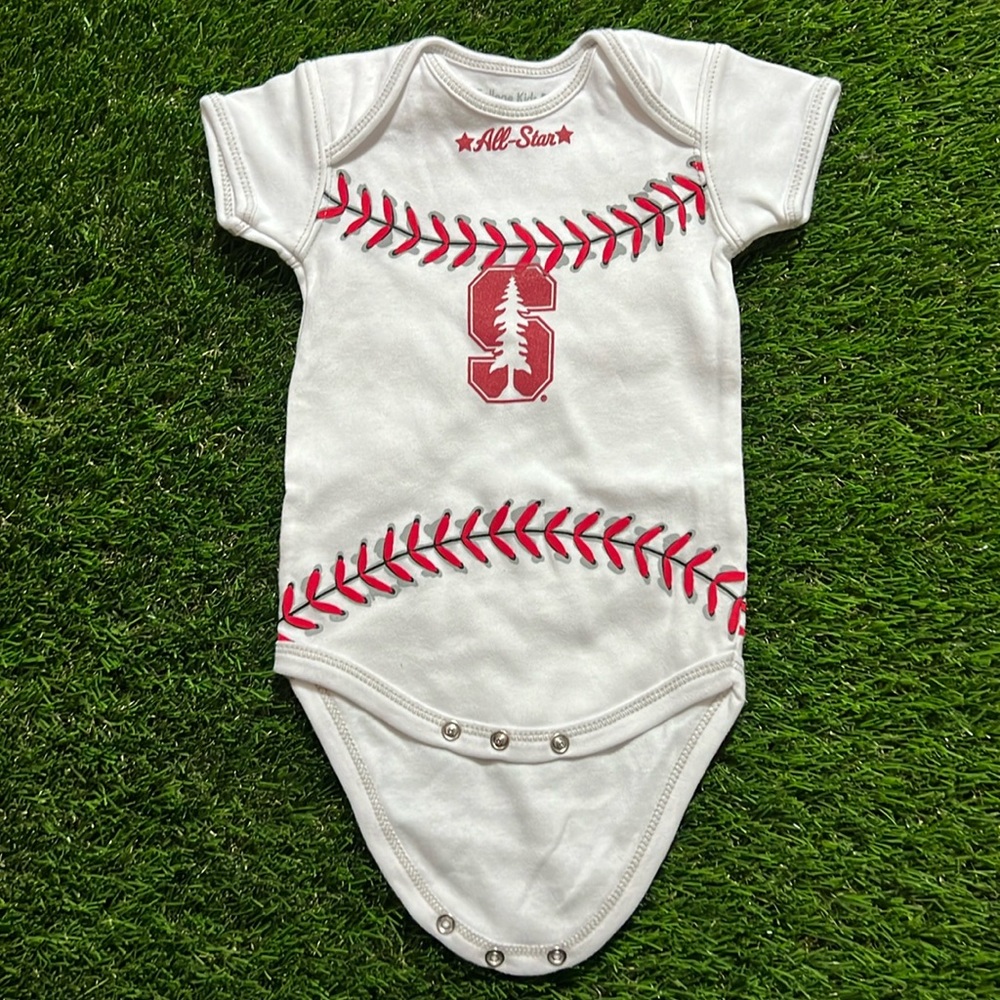 Infant College Kids Stanford Baseball Bodysuit